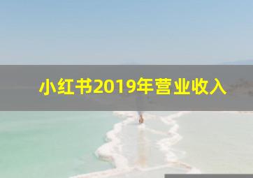 小红书2019年营业收入