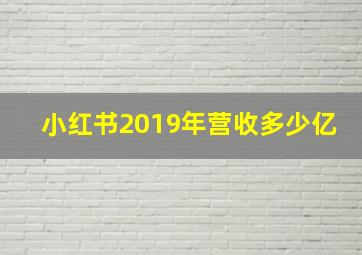 小红书2019年营收多少亿