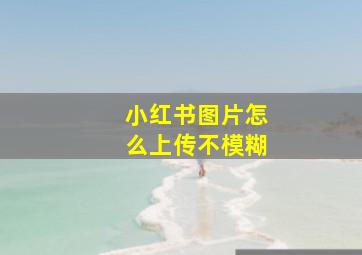 小红书图片怎么上传不模糊