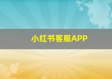 小红书客服APP