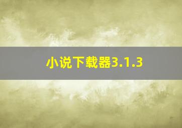 小说下载器3.1.3