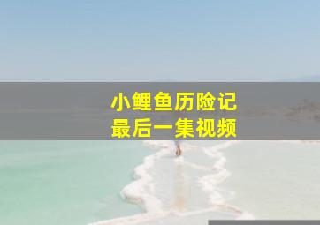 小鲤鱼历险记最后一集视频