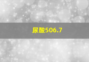 尿酸506.7