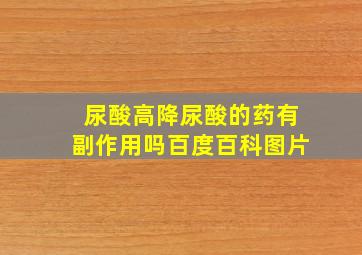 尿酸高降尿酸的药有副作用吗百度百科图片