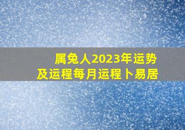 属兔人2023年运势及运程每月运程卜易居