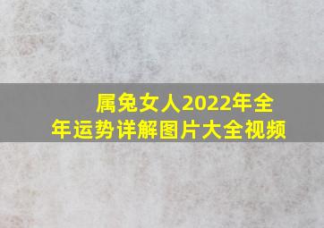 属兔女人2022年全年运势详解图片大全视频