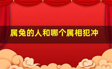 属兔的人和哪个属相犯冲