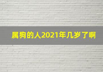 属狗的人2021年几岁了啊