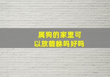 属狗的家里可以放貔貅吗好吗