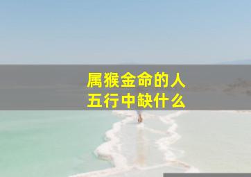 属猴金命的人五行中缺什么