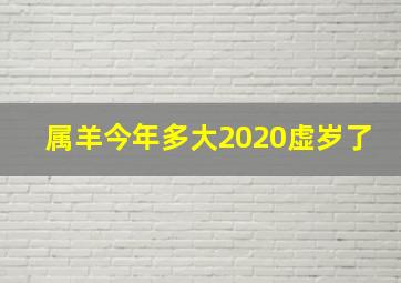 属羊今年多大2020虚岁了