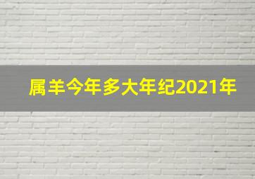 属羊今年多大年纪2021年