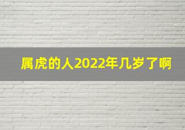 属虎的人2022年几岁了啊