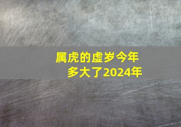 属虎的虚岁今年多大了2024年