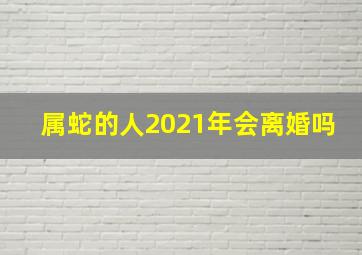 属蛇的人2021年会离婚吗