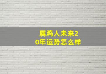 属鸡人未来20年运势怎么样