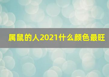 属鼠的人2021什么颜色最旺