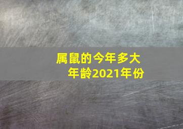 属鼠的今年多大年龄2021年份