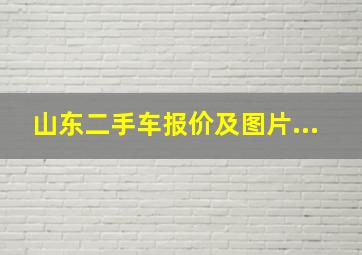 山东二手车报价及图片...