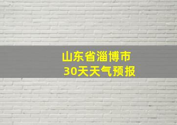 山东省淄博市30天天气预报