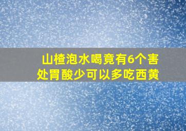 山楂泡水喝竟有6个害处胃酸少可以多吃西黄