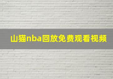 山猫nba回放免费观看视频