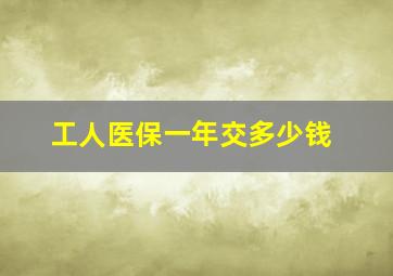 工人医保一年交多少钱