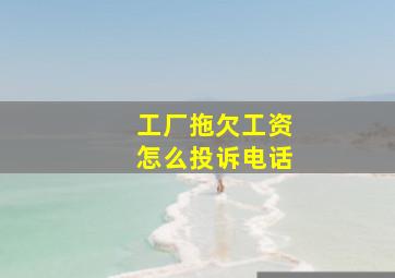 工厂拖欠工资怎么投诉电话