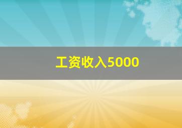 工资收入5000