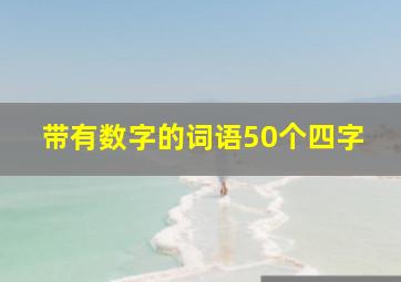 带有数字的词语50个四字