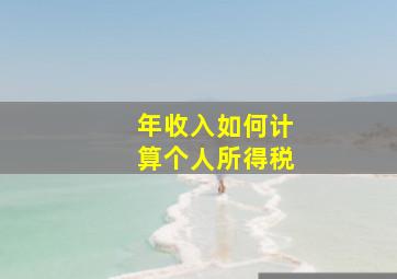 年收入如何计算个人所得税