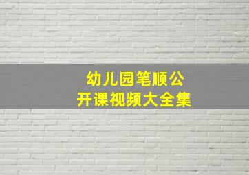 幼儿园笔顺公开课视频大全集