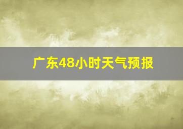 广东48小时天气预报