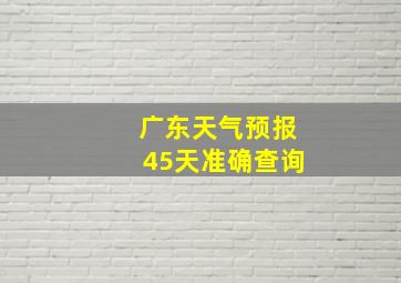 广东天气预报45天准确查询