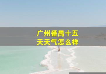 广州番禺十五天天气怎么样