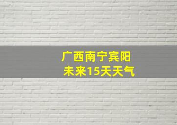 广西南宁宾阳未来15天天气