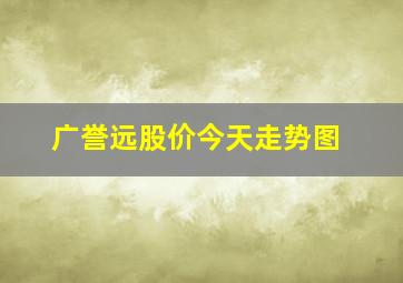 广誉远股价今天走势图