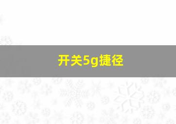 开关5g捷径