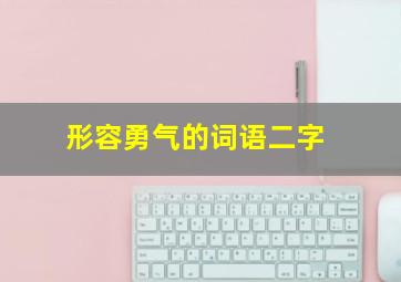 形容勇气的词语二字