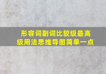 形容词副词比较级最高级用法思维导图简单一点