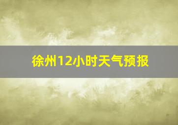 徐州12小时天气预报