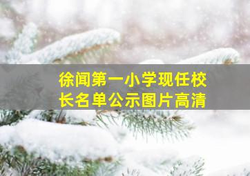 徐闻第一小学现任校长名单公示图片高清