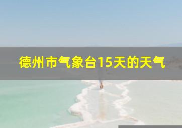 德州市气象台15天的天气