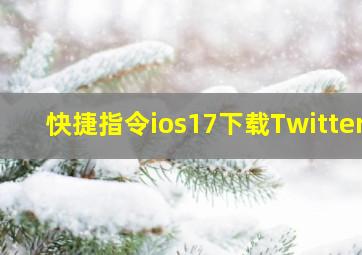 快捷指令ios17下载Twitter