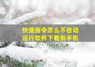 快捷指令怎么不自动运行软件下载到手机