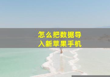 怎么把数据导入新苹果手机