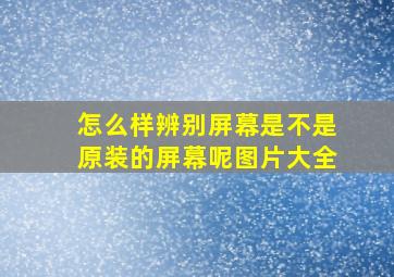 怎么样辨别屏幕是不是原装的屏幕呢图片大全