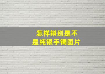 怎样辨别是不是纯银手镯图片