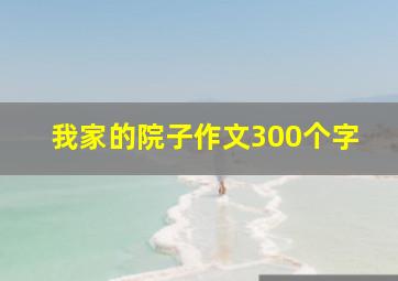 我家的院子作文300个字