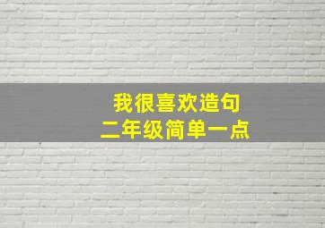 我很喜欢造句二年级简单一点